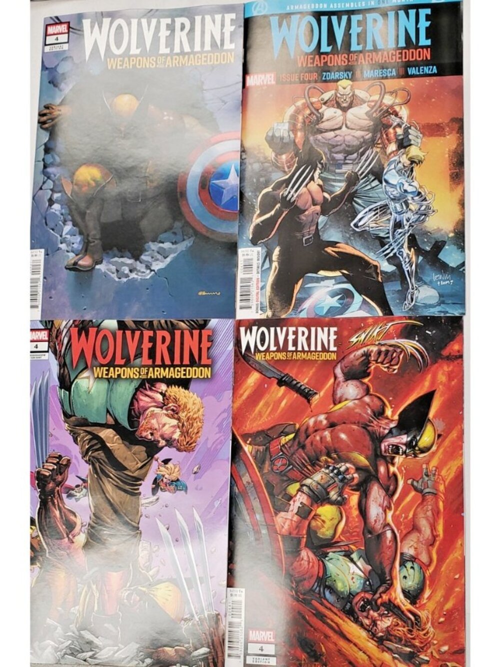 Wolverine: Weapons of Armageddon #4 Cover A B C D Variant Set Marvel 2026 - Picture 3 of 7